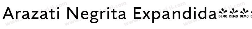 Arazati Negrita Expandida字体转换